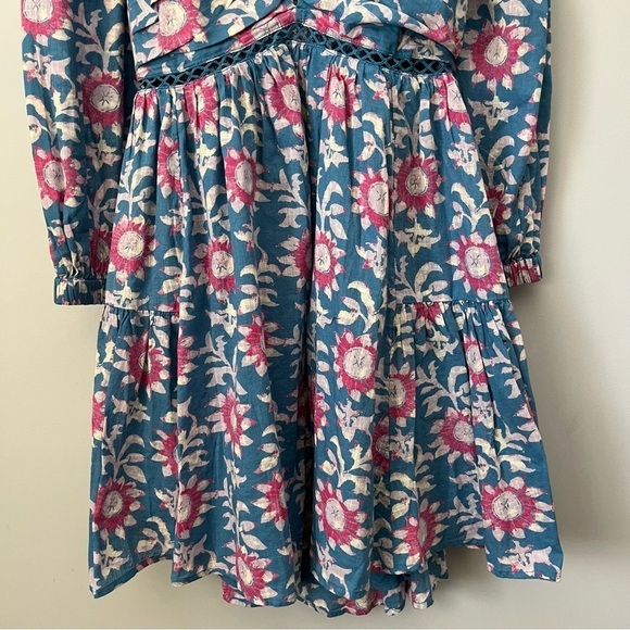 Free People Sacha River Combo Floral Print Mini Dress Size Small - Picture 5 of 15